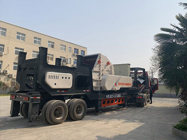 時產200噸建筑垃圾破碎移動站發往廣州佛山